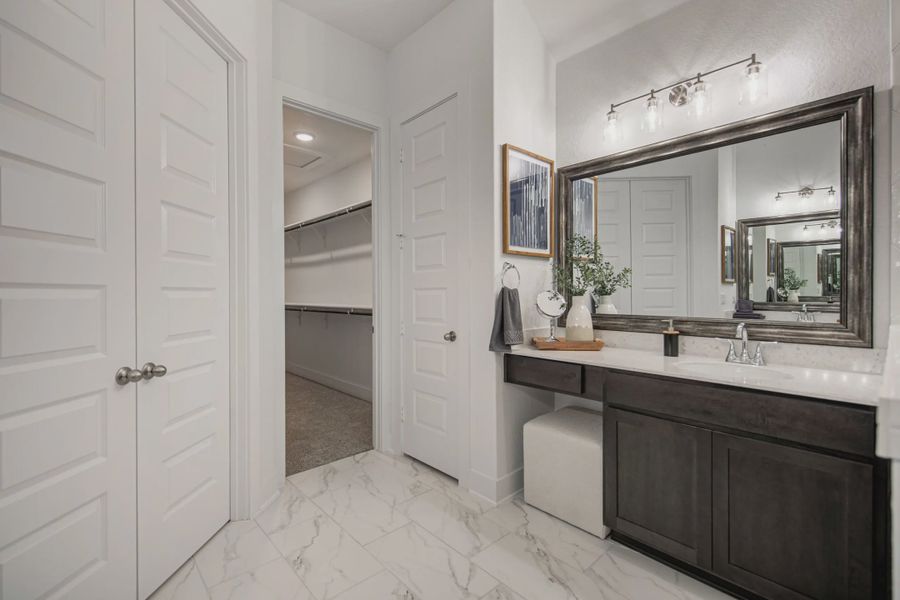 Representative furnished interior of a home built from the Brody by Chesmar Homes in Esperanza 60's, Boerne (Image 14).