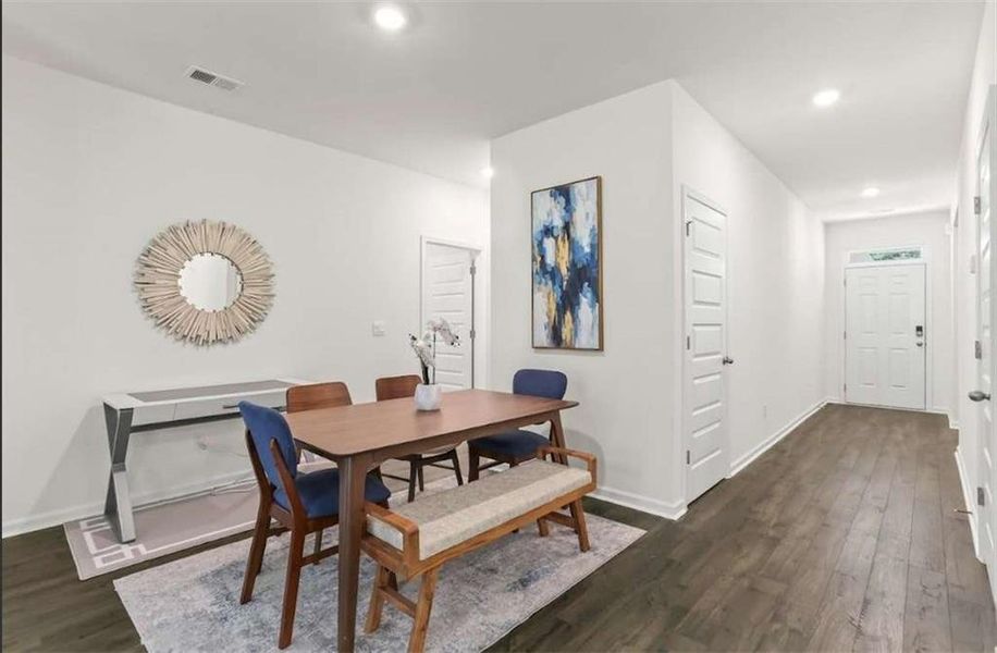 Furnished interior view inside a new home in The Villages at Oakshire, Atlanta (Image 18).