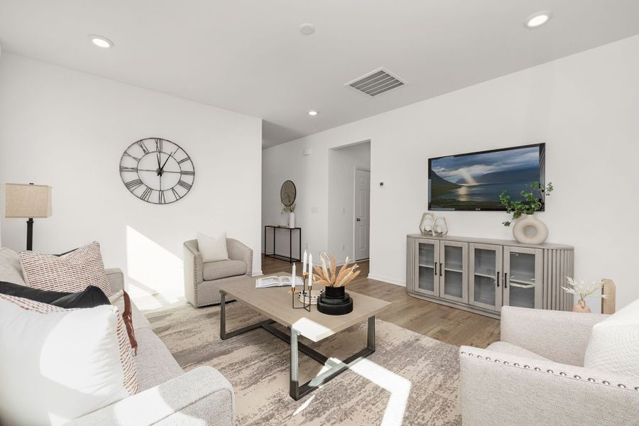 Representative furnished interior of a home built from the Dobson by True Homes in Westbrook Falls, Colfax (Image 10).