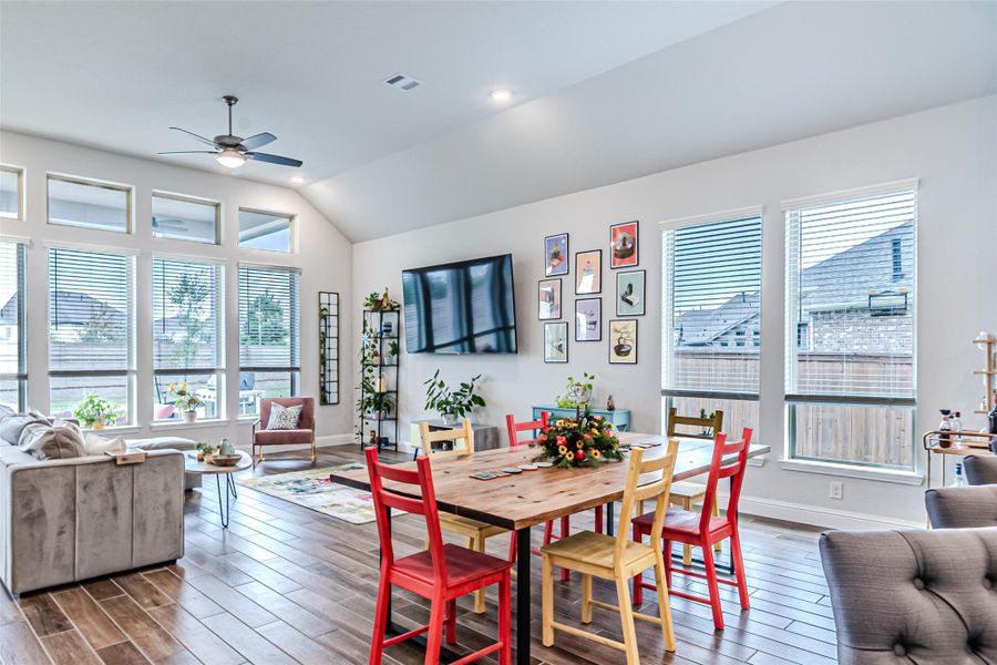 Furnished interior view inside a new home in Bridgeland: Heritage Collection, Cypress (Image 14). Furnished interior view inside a new home in Bridgeland: Heritage Collection, Cypress (Image 14).