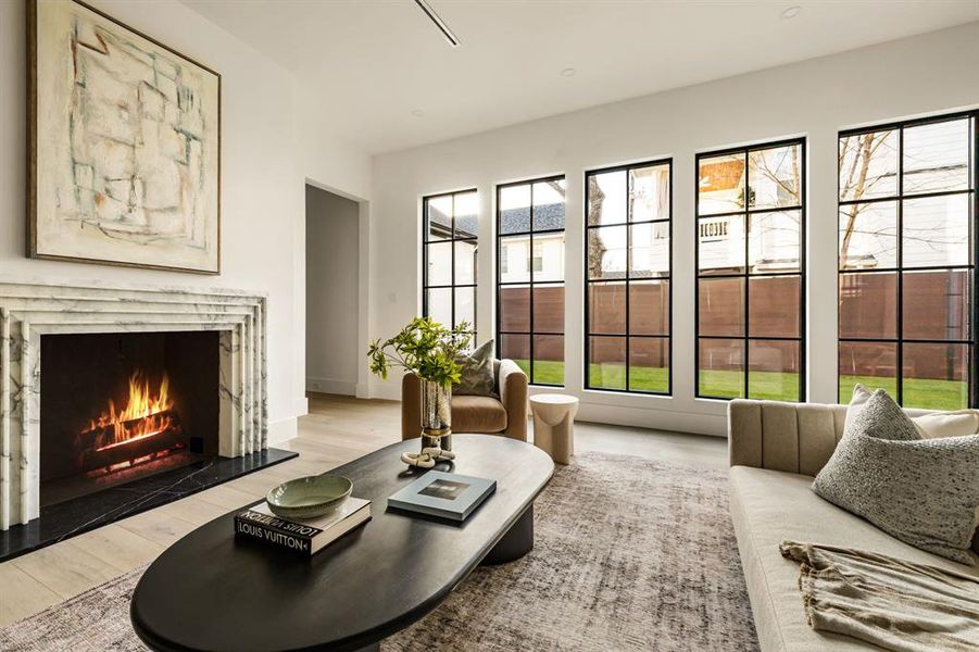 Furnished interior view inside a new home in , Dallas (Image 31).