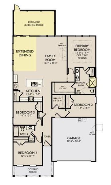2D floor plan layout of this home in , Summerville, SC (Image 5).