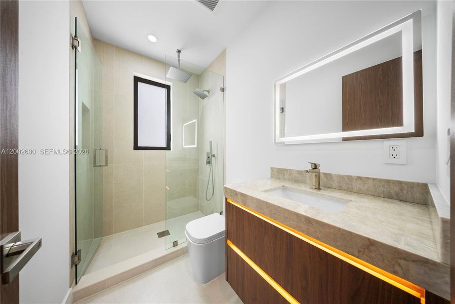 Furnished interior view inside a new home in , Miami (Image 15).