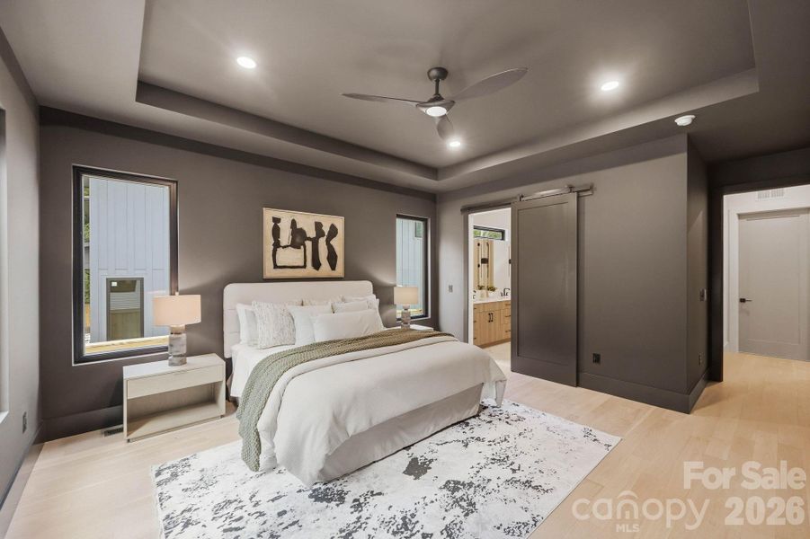 Furnished interior view inside a new home in , Charlotte (Image 12).