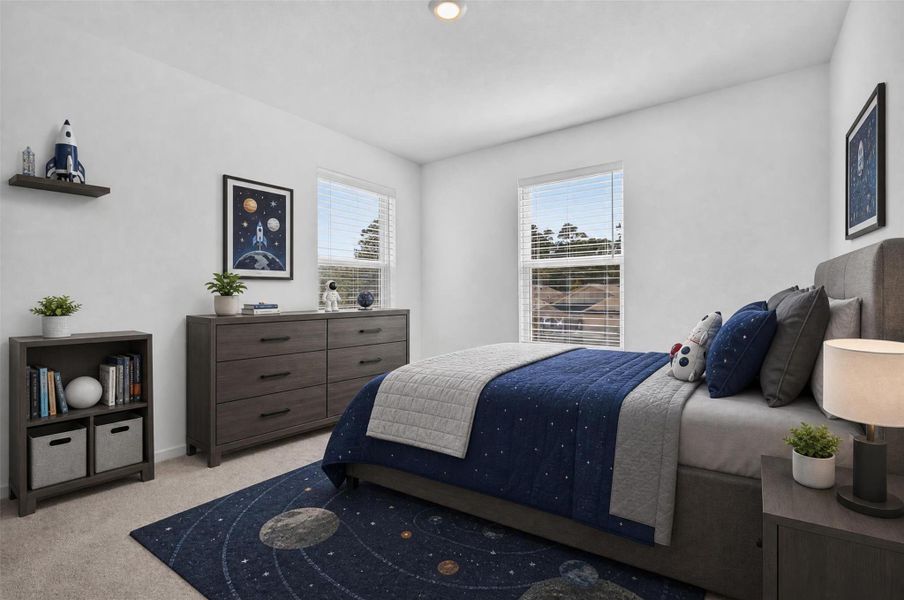 Fourth Bedroom. Virtually staged.