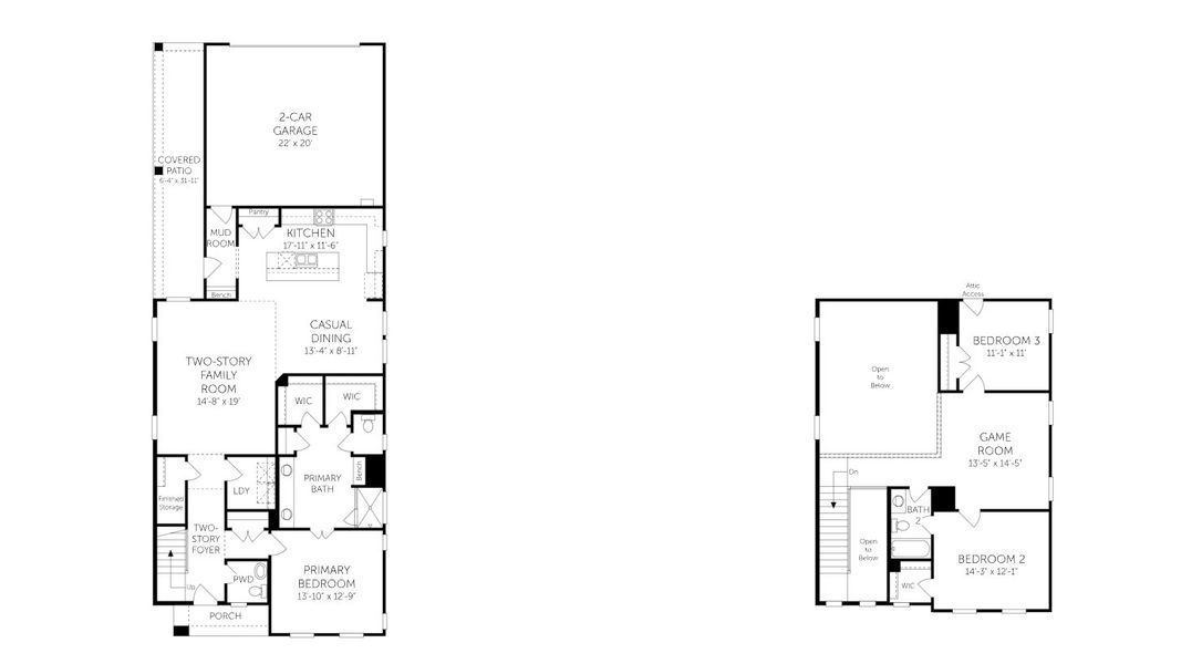 2D floor plan layout for the Morris by Coventry Homes in Solterra Texas, Mesquite, TX (Image 3).