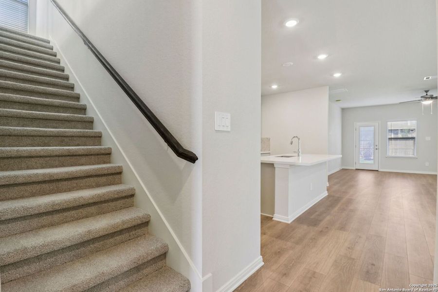 Spacious, unfurnished interior of a new home in Estancia Ranch - Premier Series, San Antonio (Image 39). Spacious, unfurnished interior of a new home in Estancia Ranch - Premier Series, San Antonio (Image 39).