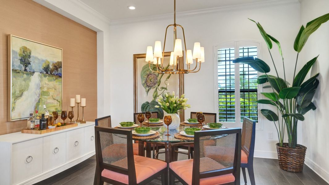Representative furnished interior of a home built from the Sanibel 2 by Neal Communities in Boca Royale Golf & Country Club at Wellen Park, Englewood (Image 12).