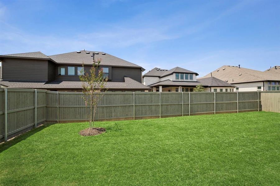 Front exterior of a new home in Pecan Square - Gardens, Northlake, TX, highlighting curb appeal (Image 22). Front exterior of a new home in Pecan Square - Gardens, Northlake, TX, highlighting curb appeal (Image 22).
