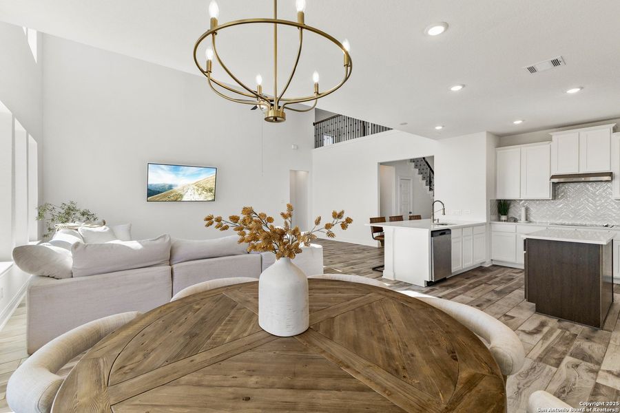 Furnished interior view inside a new home in Arched Oaks, Floresville (Image 18). Furnished interior view inside a new home in Arched Oaks, Floresville (Image 18).