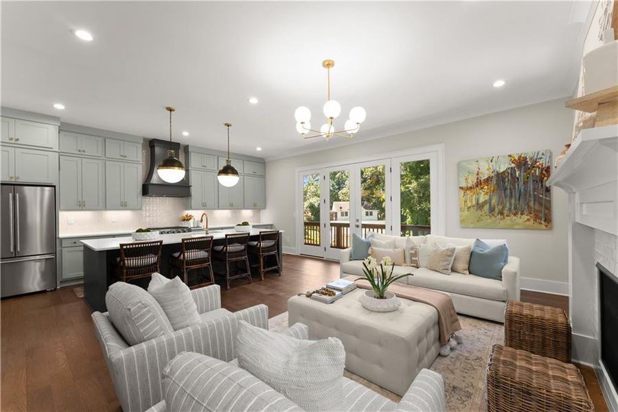 Furnished interior view inside a new home in , Gainesville (Image 7).