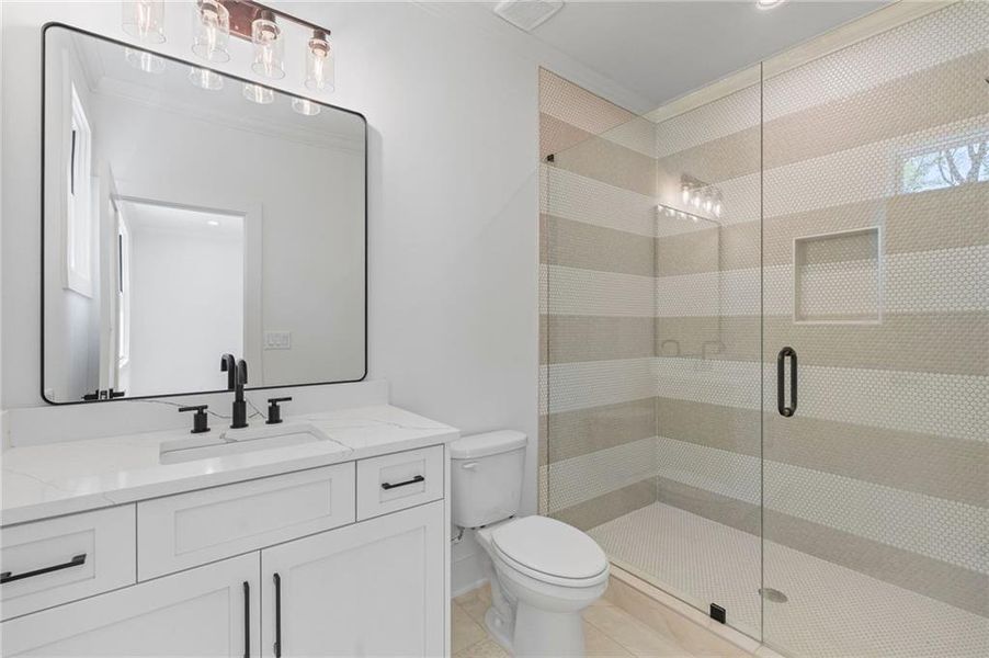Furnished interior view inside a new home in , Marietta (Image 33).