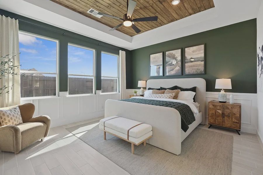 Furnished interior view inside a new home in Brookewater 60's, Rosenberg (Image 27).