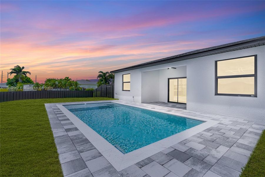 Exterior details and patio area of a home in , Cape Coral (Image 30). Exterior details and patio area of a home in , Cape Coral (Image 30).
