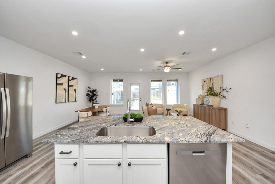 Furnished interior view inside a new home in , Houston (Image 11).
