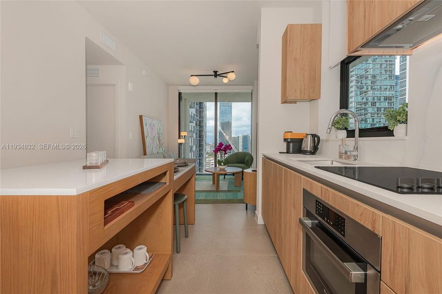 Furnished interior view inside a new home in , Miami (Image 26).