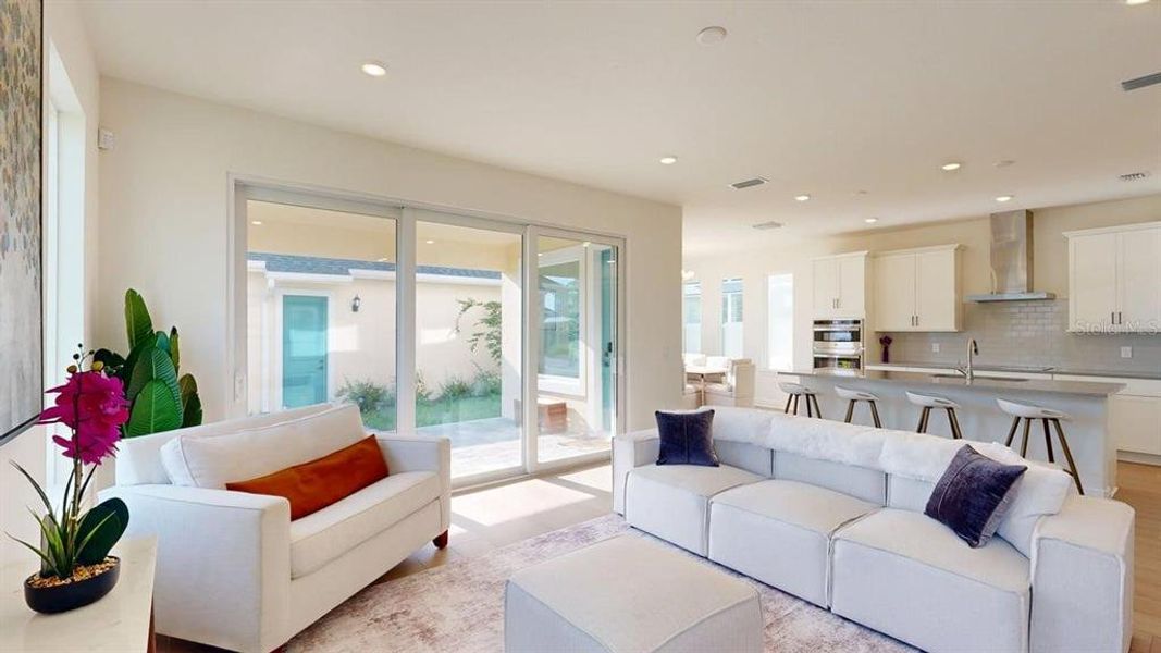 Furnished interior view inside a new home in , Orlando (Image 30).