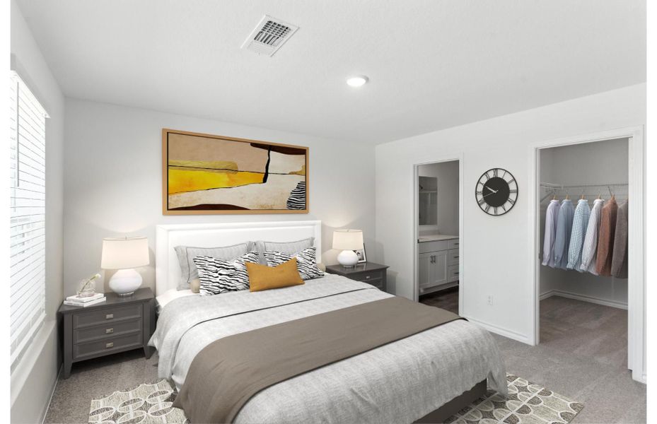 Representative furnished interior of a home built from the Durant by Centex in Vista Real, Converse (Image 9).