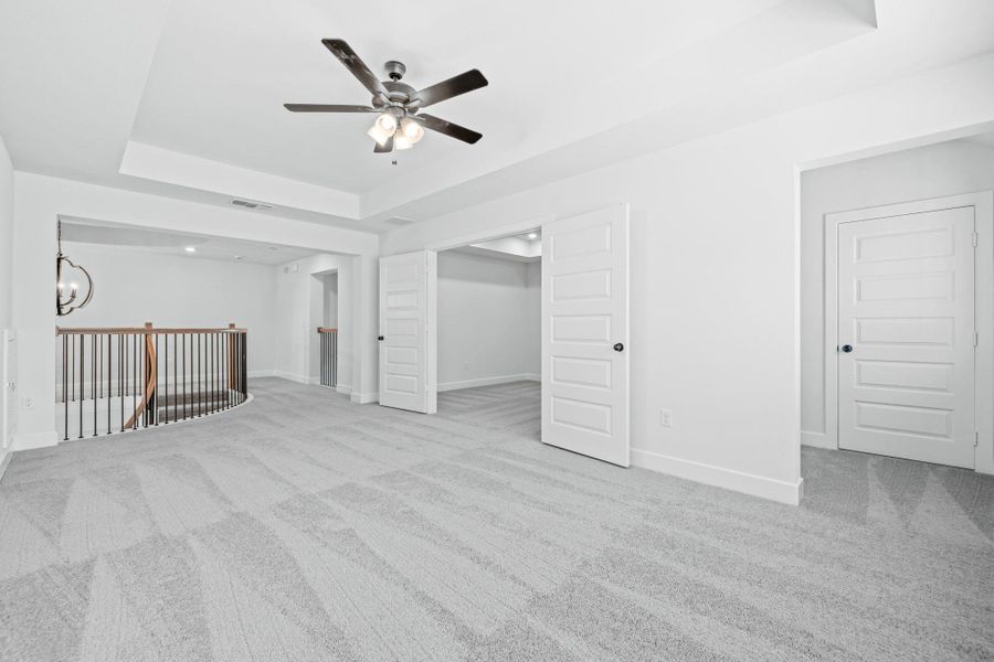 Spacious, unfurnished interior of a new home in Santa Rita Ranch - 60', Liberty Hill (Image 18). Spacious, unfurnished interior of a new home in Santa Rita Ranch - 60', Liberty Hill (Image 18).
