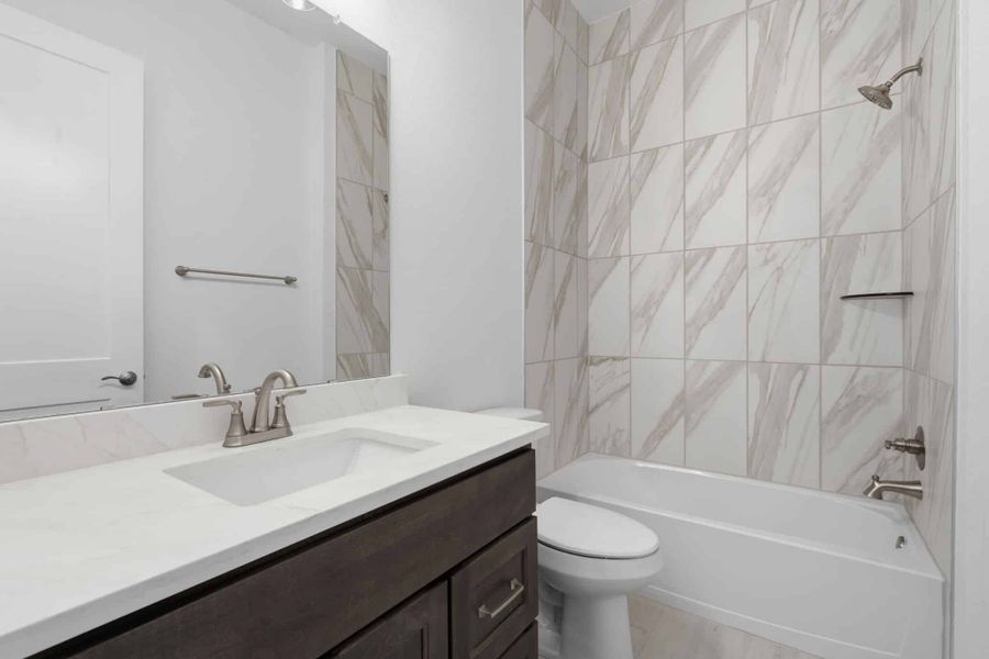 Furnished interior view inside a new home in The Trails, New Caney (Image 12). Furnished interior view inside a new home in The Trails, New Caney (Image 12).