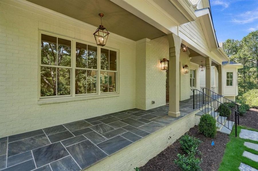 Exterior details and patio area of a home in , Roswell (Image 31).