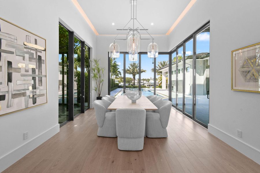 Furnished interior view inside a new home in , North Palm Beach (Image 19).