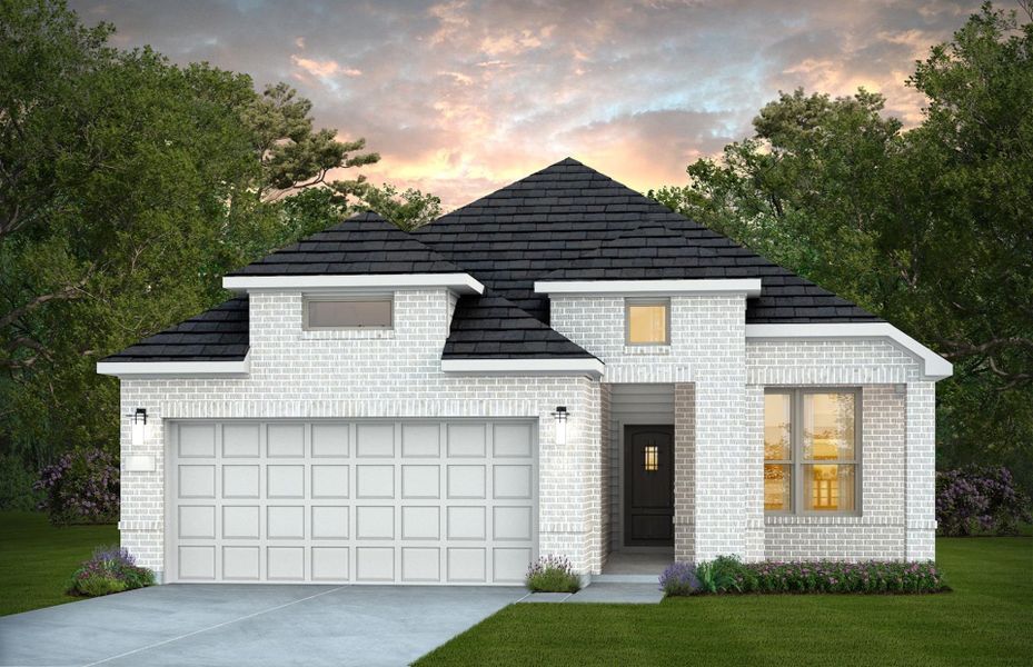 Representative exterior photo of a completed home built from the Barrett by Pulte Homes in Windcress, Cove, TX (Image 10). Representative exterior photo of a completed home built from the Barrett by Pulte Homes in Windcress, Cove, TX (Image 10).