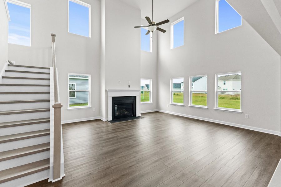 Similar Monroe floorplan for inspiration - features and finishes vary