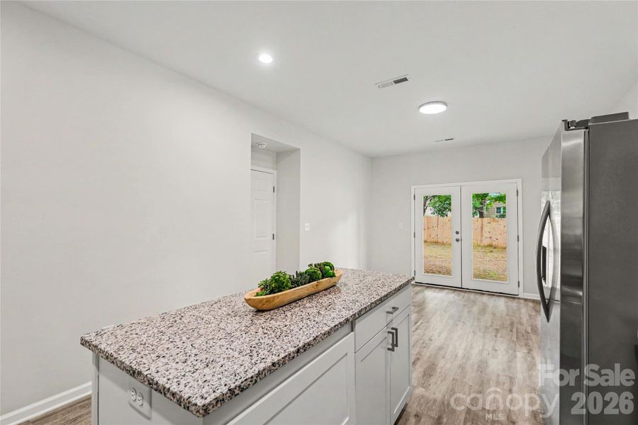 Kitchen Island with built in storage space