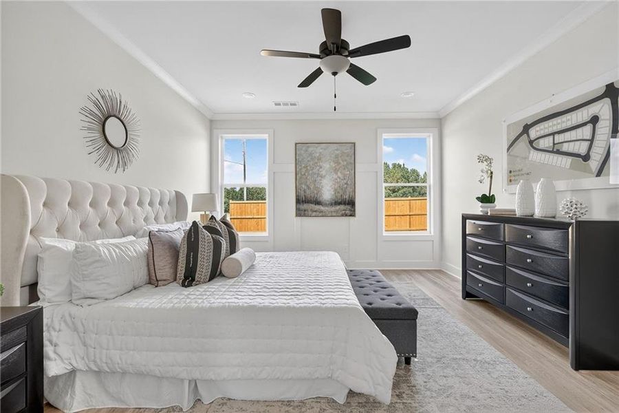 Furnished interior view inside a new home in , Buford (Image 17).