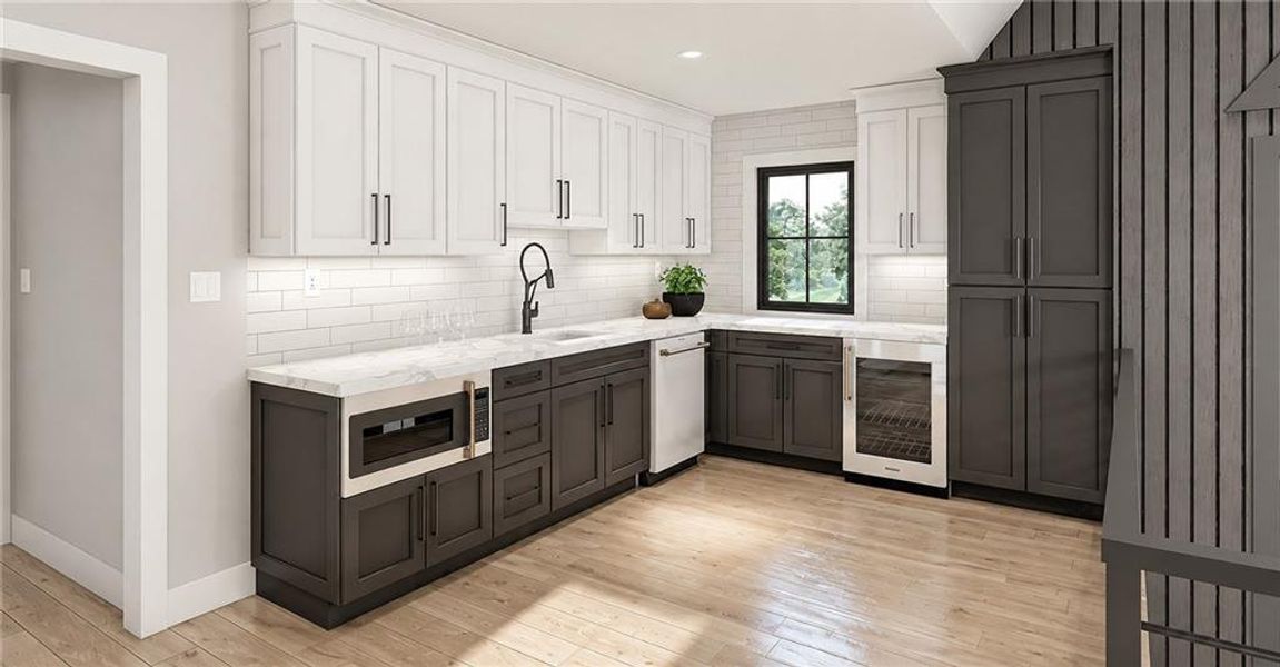 Furnished interior view inside a new home in , Atlanta (Image 16).