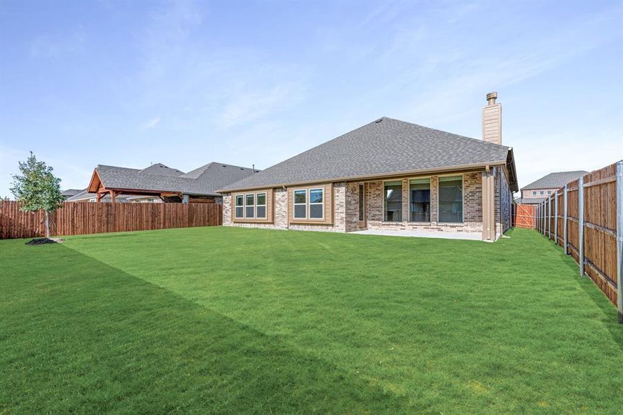 Front exterior of a new home in Timberbrook 3B-4A, Justin, TX, highlighting curb appeal (Image 23).
