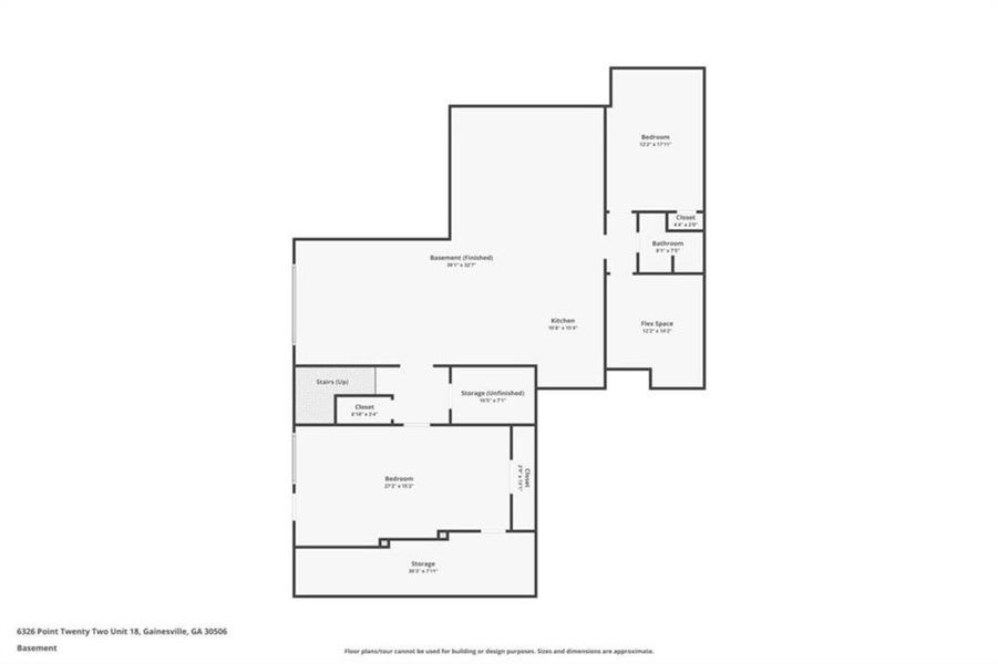 2D floor plan layout of this home in , Gainesville, GA (Image 5).