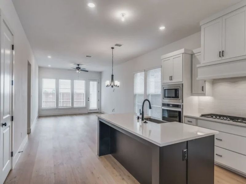Furnished interior view inside a new home in Uptown Celina, Celina (Image 9).