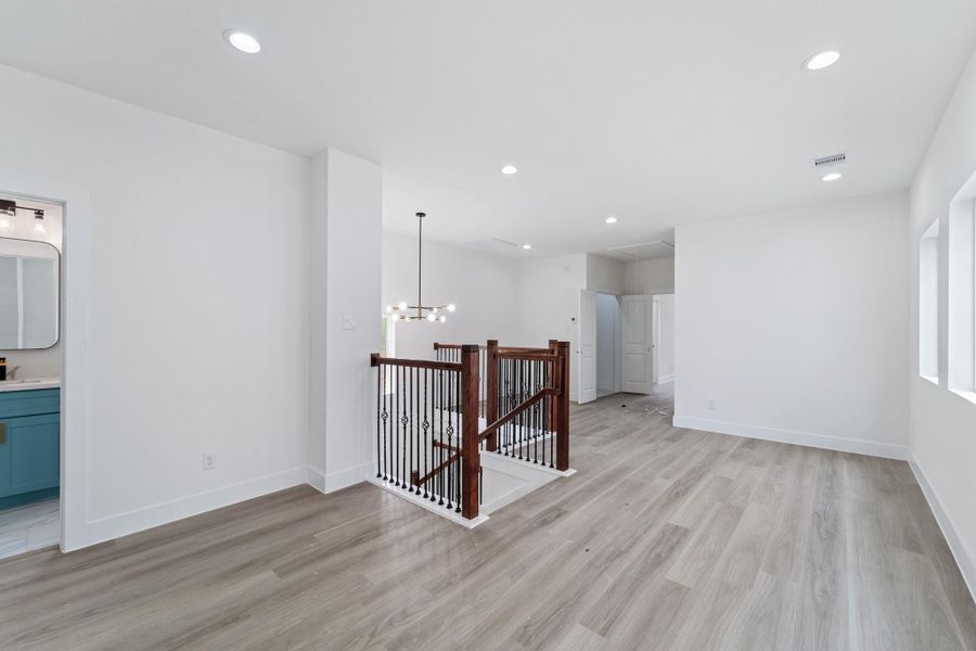 As you come to second floor, It features all three bedrooms and some space to entertain or use for Home Office or Study As you come to second floor, It features all three bedrooms and some space to entertain or use for Home Office or Study