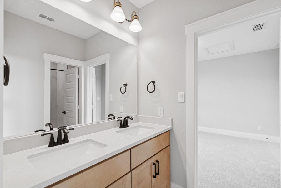 Furnished interior view inside a new home in Easthaven at Bridgeland Central - Horizon Collection, Cypress (Image 11).