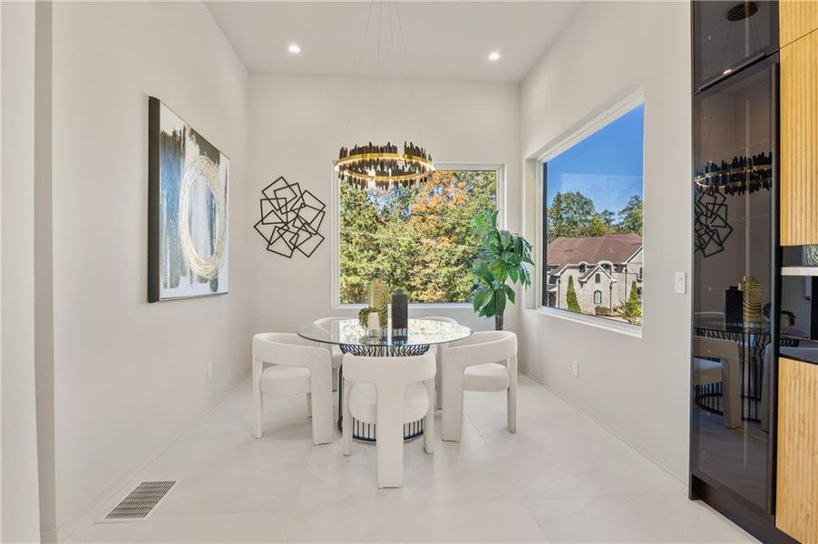 Furnished interior view inside a new home in , Atlanta (Image 70). Furnished interior view inside a new home in , Atlanta (Image 70).