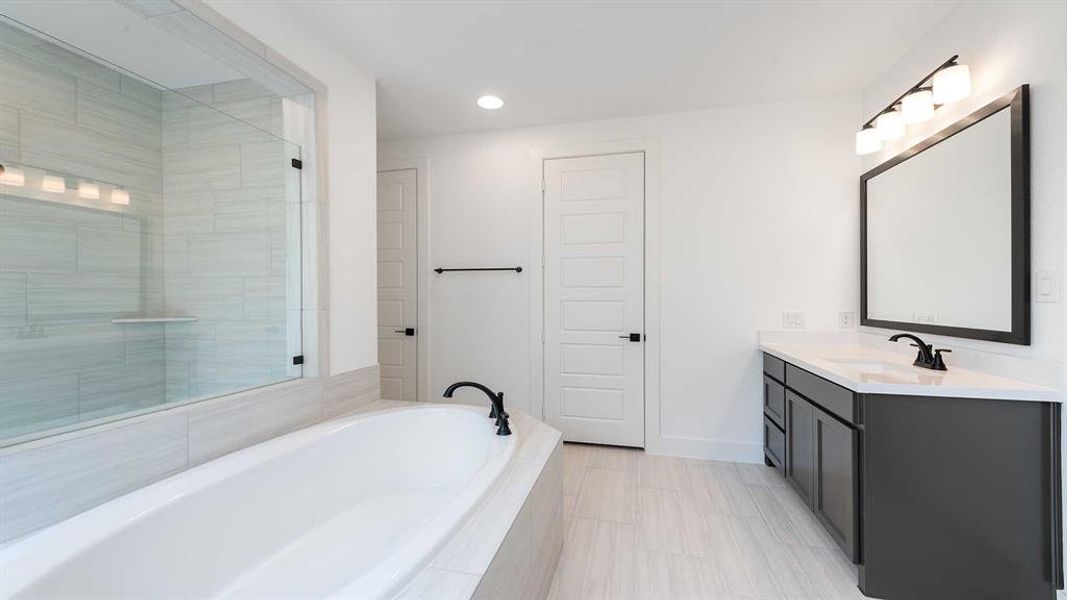 Furnished interior view inside a new home in The Heights At Uptown Celina 45', Celina (Image 6). Furnished interior view inside a new home in The Heights At Uptown Celina 45', Celina (Image 6).