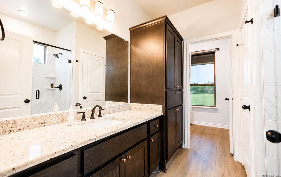 Furnished interior view inside a new home in , Devine (Image 5).
