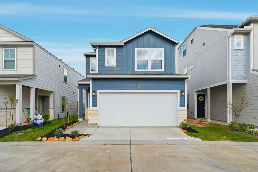 A row of houses. A row of houses.