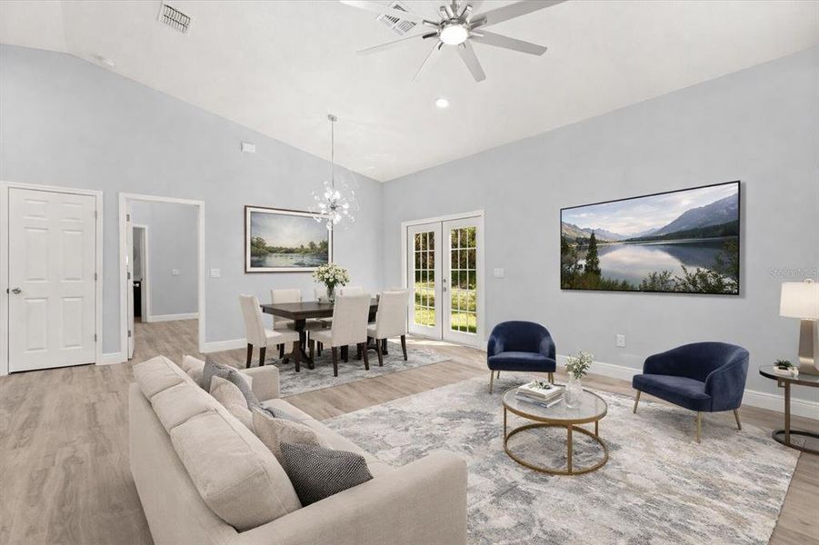 Furnished interior view inside a new home in , Deland (Image 8). Furnished interior view inside a new home in , Deland (Image 8).