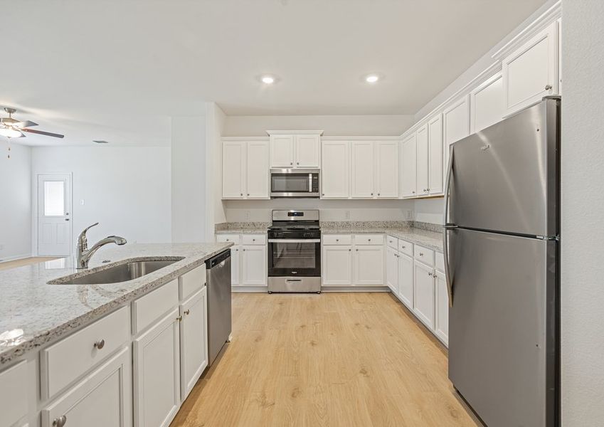 Chef-ready kitchen with granite countertops