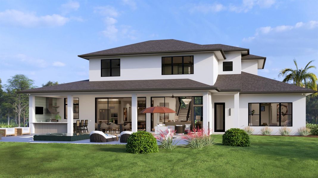 Front exterior of a new home in , Vero Beach, FL, highlighting curb appeal (Image 1).