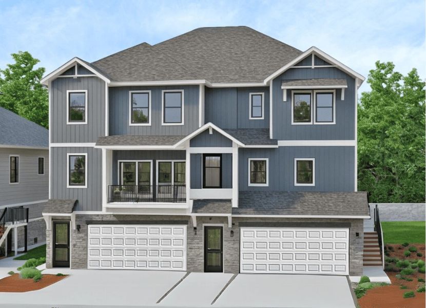 Front exterior of a new home in Townsen Landing, Humble, TX, highlighting curb appeal (Image 2). Front exterior of a new home in Townsen Landing, Humble, TX, highlighting curb appeal (Image 2).