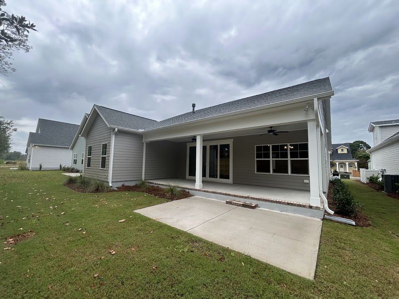 Exterior details and patio area of a home in Riverside Cove, Wilmington (Image 3).