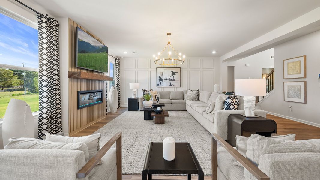 Representative furnished interior of a home built from the Clarity by DRB Homes in Northcroft, Loganville (Image 12).