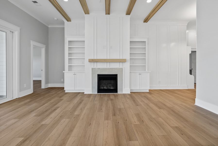 Representative unfurnished interior of a home built from the Beckett by Bill Clark Homes in Sidbury Landing, Wilmington (Image 73). Representative unfurnished interior of a home built from the Beckett by Bill Clark Homes in Sidbury Landing, Wilmington (Image 73).