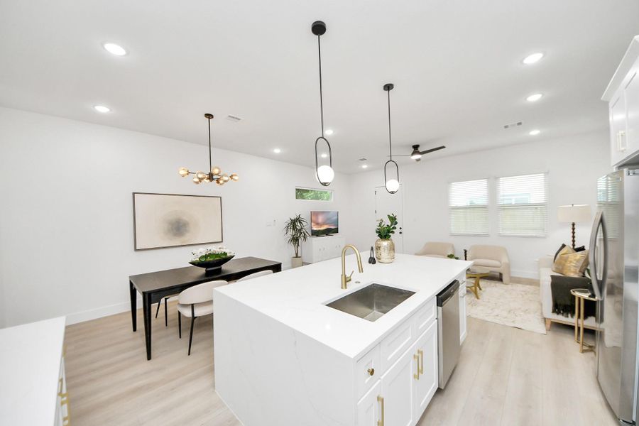 Furnished interior view inside a new home in , Houston (Image 4). Furnished interior view inside a new home in , Houston (Image 4).