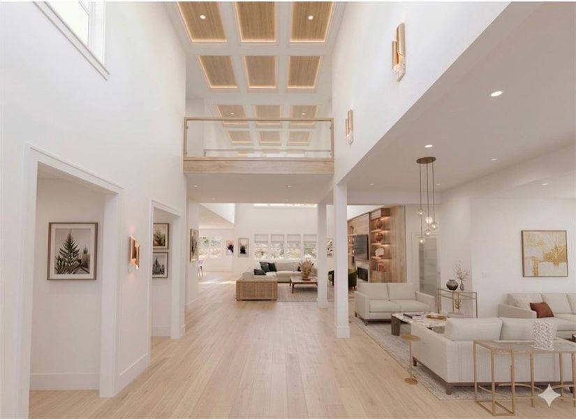 Furnished interior view inside a new home in , Buford (Image 6).