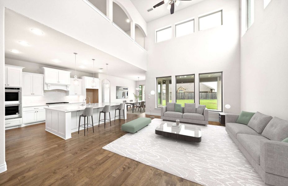 Representative furnished interior of a home built from the 3799 by Ravenna Homes in Cross Creek West, Fulshear (Image 7). Representative furnished interior of a home built from the 3799 by Ravenna Homes in Cross Creek West, Fulshear (Image 7).